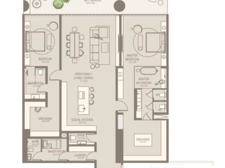 2 bedroom apartment 325 m² Dubai, United Arab Emirates — 8