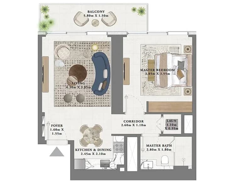 2 bedroom apartment 133 m² Dubai, United Arab Emirates — 9
