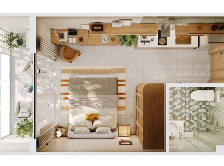 Studio apartment 1 bedroom 27 m² Nha Trang, Vietnam — 10