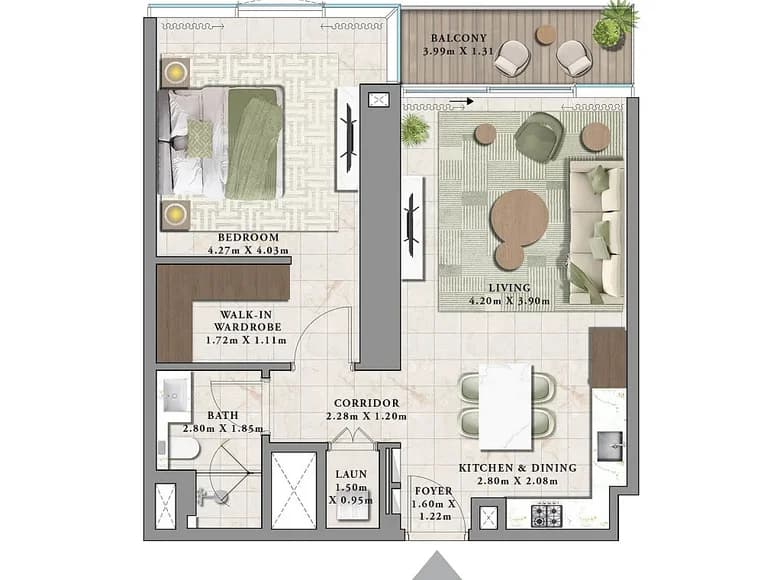 1 bedroom apartment 79 m² Dubai, United Arab Emirates — 12