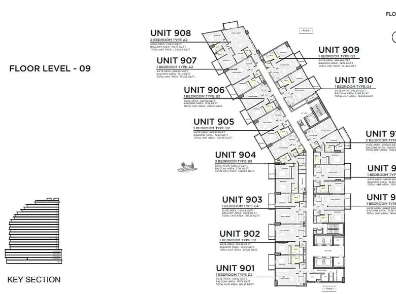 1 bedroom apartment 74 m² Dubai, United Arab Emirates — 12