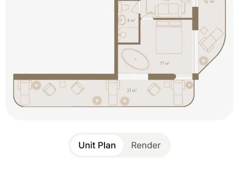 Studio apartment 1 bedroom 33 m² Ungasan, Indonesia — 2