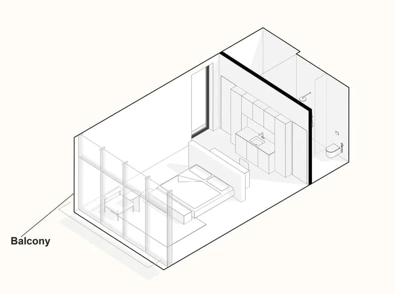 Apartment 45 m² Cemagi, Indonesia — 7
